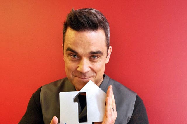 Robbie Williams has reached Number 1 with "Candy"