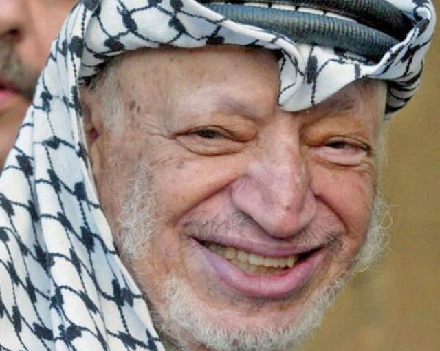 The remains of the late Palestinian leader Yasser Arafat were exhumed from his grave today so international forensic experts could search for additional clues to his death, Palestinian officials said