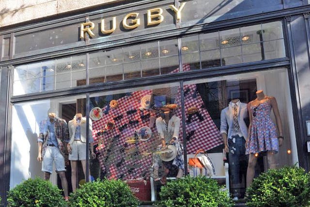 A Rugby Ralph Lauren shop in Boston