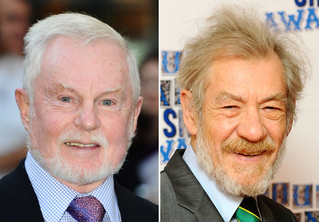 Sir Derek Jacobi and Sir Ian McKellen who have teamed up for a new sitcom, Vicious.