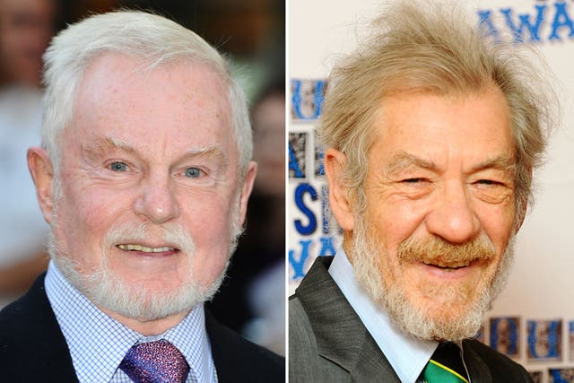 Sir Derek Jacobi and Sir Ian McKellen who  have teamed up for a new sitcom, Vicious.