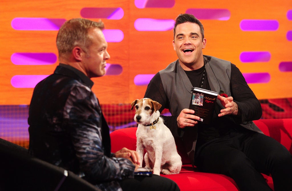 Graham Norton and Robbie Williams on Friday 2 November