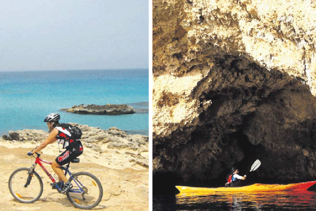 Kayaking and cycling are more enjoyable once the summer crowds have dispersed from the island 