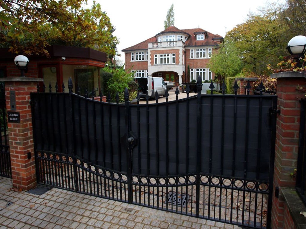 Carlton House on The Bishops Avenue in north-west London, owned by Mukhtar Ablyazov