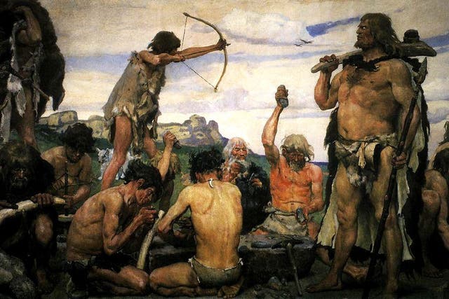 Imaginative depiction of the Stone Age, by Viktor Vasnetsov.