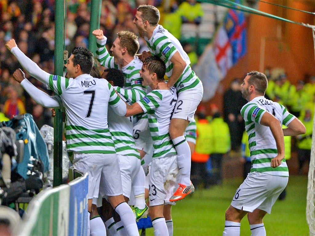 The Hoops are still on a high following their remarkable 2-1 home win over Barcelona