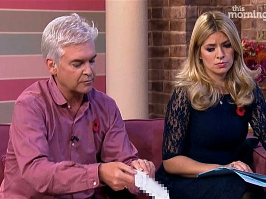 Television show This Morning was facing a possible investigation today after presenter Phillip Schofield brandished a list of alleged paedophiles during a live TV interview with David Cameron