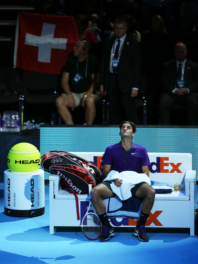 Roger Federer at the ATP World Tour Finals