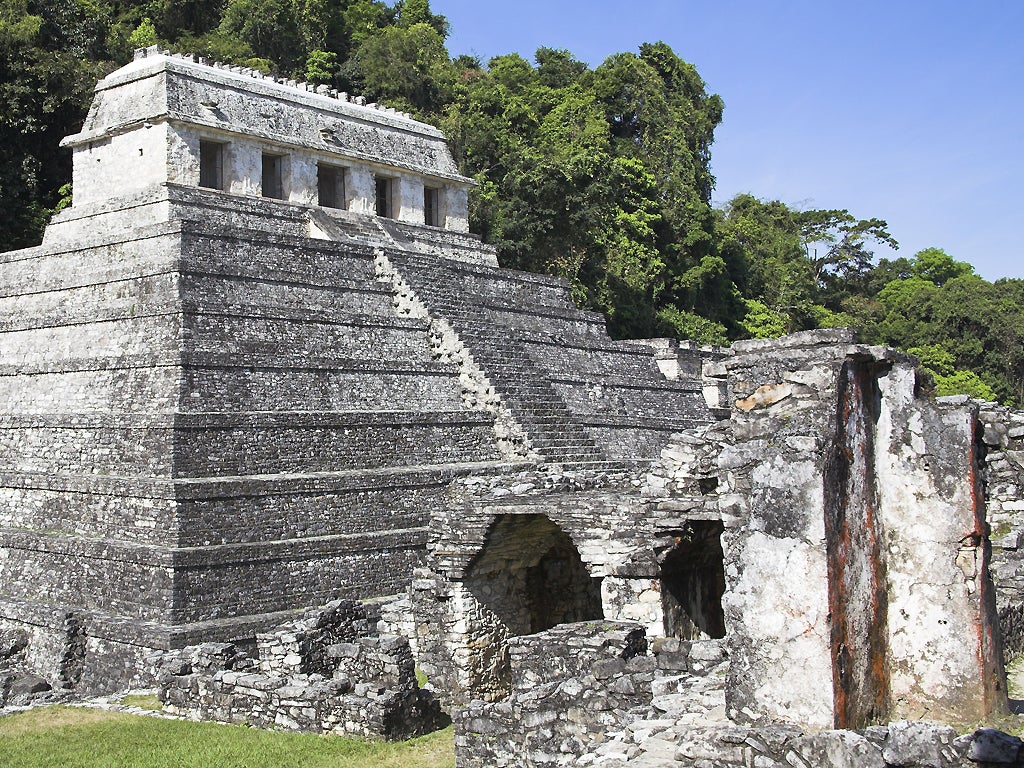Temple of the Inscriptions in Chiapas, Mexico