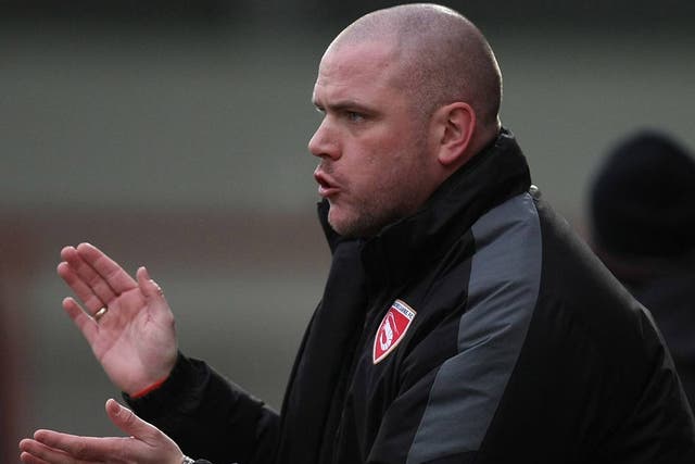 Jim Bentley manager of Morecambe 