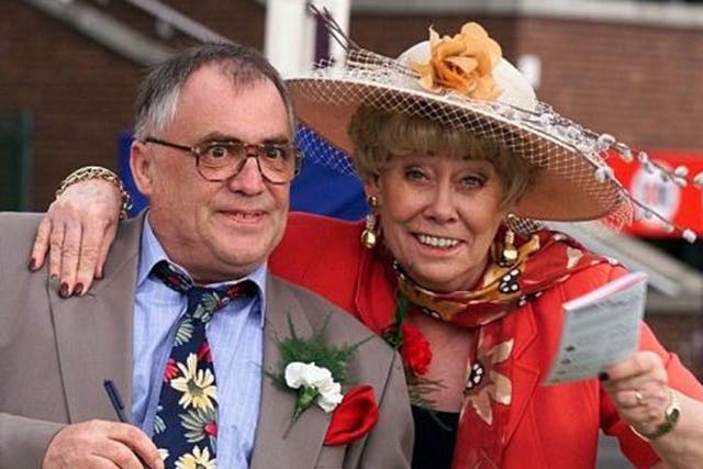 Dawn with her late on-screen husband, Bill Tarmey