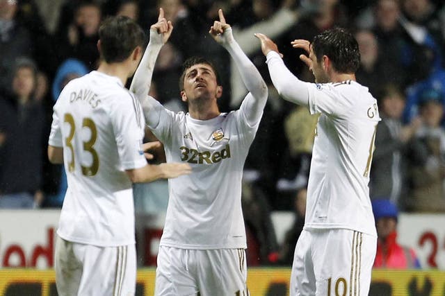 Swansea City's Spanish midfielder Pablo Hernandez 