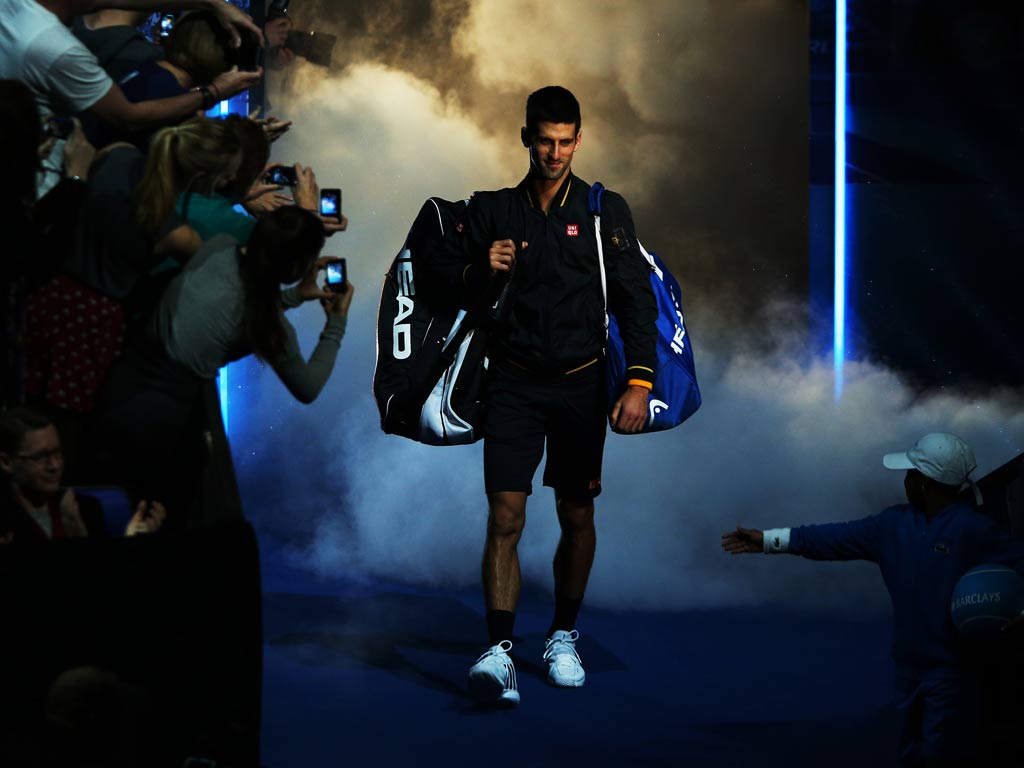 Novak Djokovic at the ATP World Tour Finals