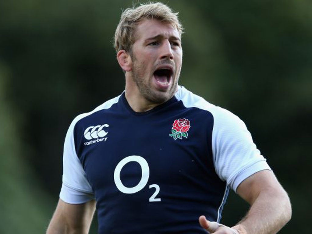 England captain Chris Robshaw will play with a bruised eye