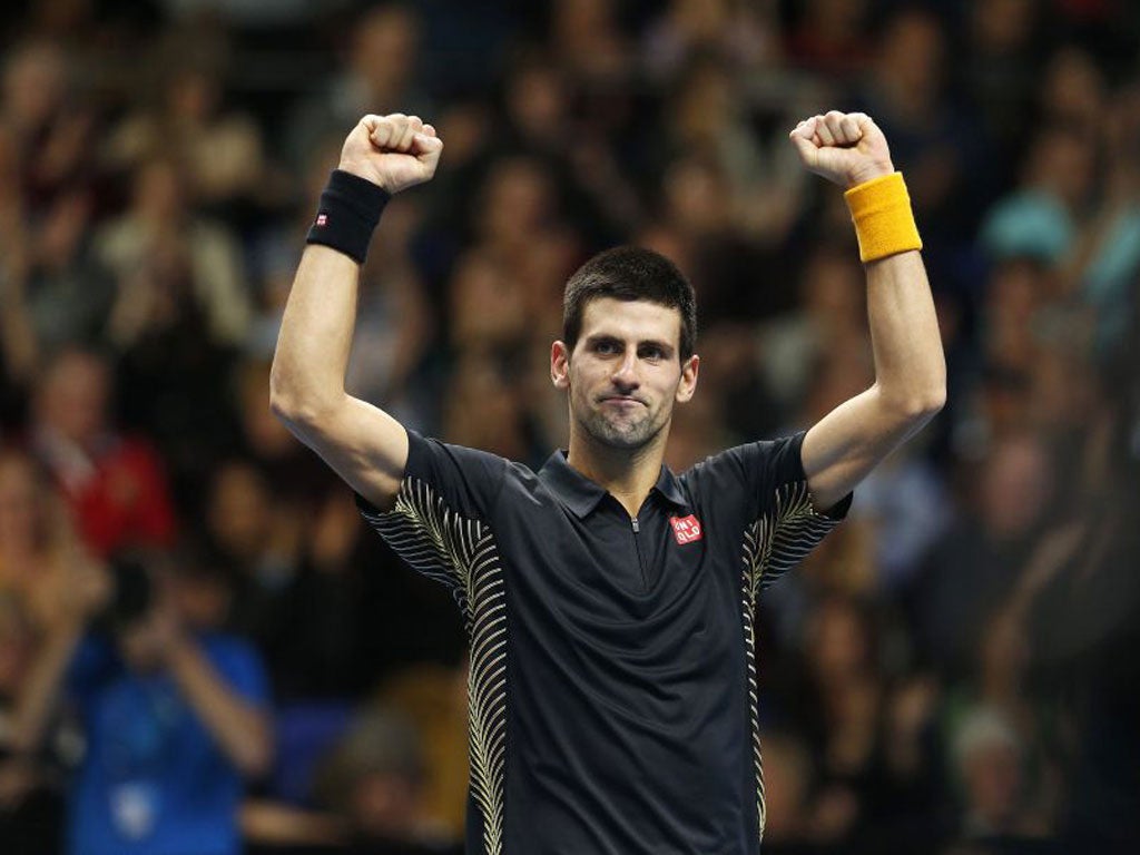 Novak Djokovic extended his winning record over Tomas Berdych to 11-1 yesterday