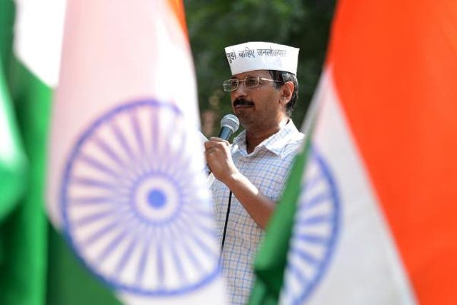 <p>Aam Aadmi Party chief Arvind Kejriwal is fast emerging as a possible challenger to India’s prime minister Narendra Modi </p>