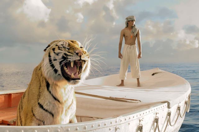 Suraj Sharma stars opposite a CGI tiger in Ang Lee's new film 'Life of Pi'