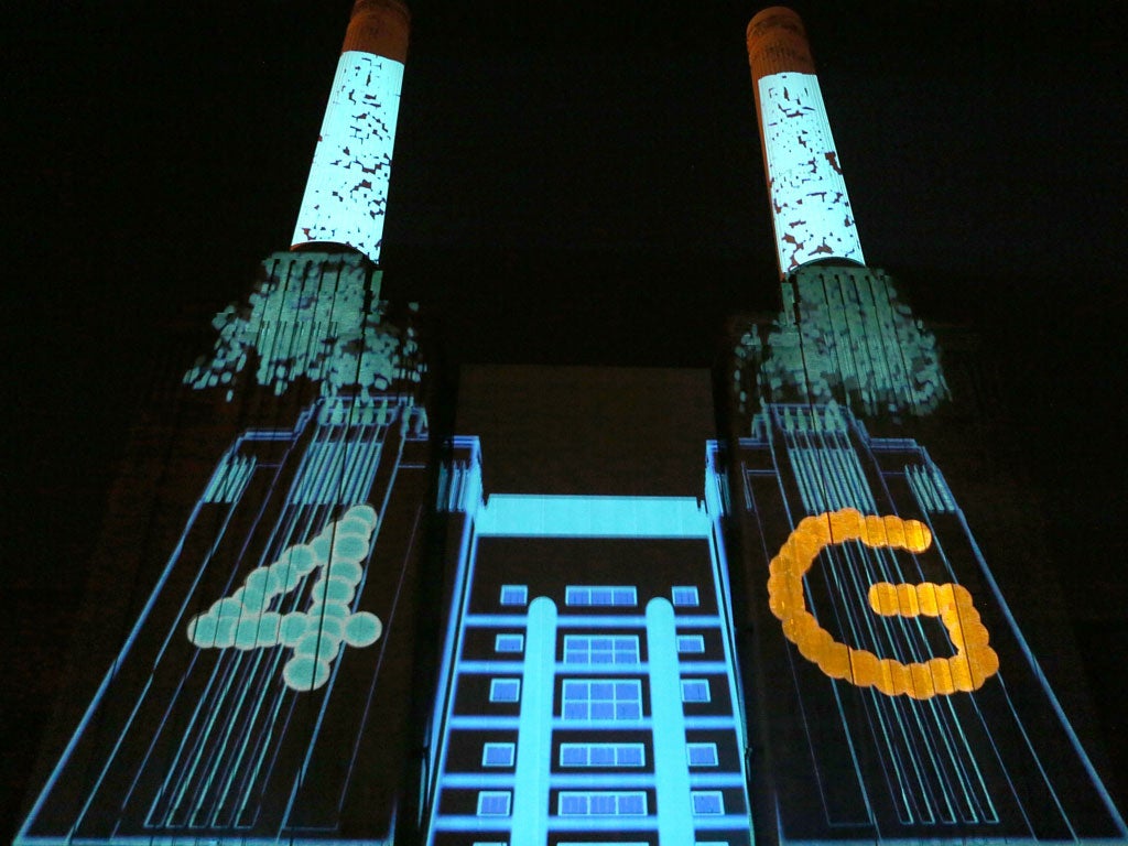 1 November 2012: the launch of Britain's first 4G mobile network at Battersea Power station