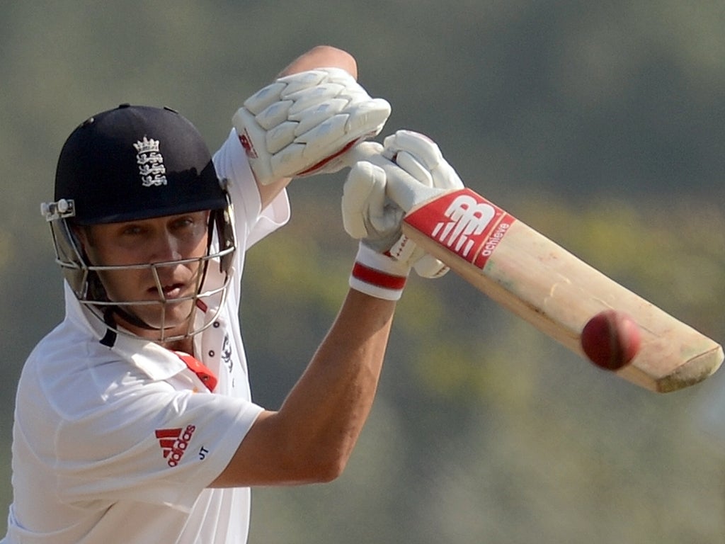 Trott's 101 is England's fifth century in three fixtures before the first Test against India starts on Thursday