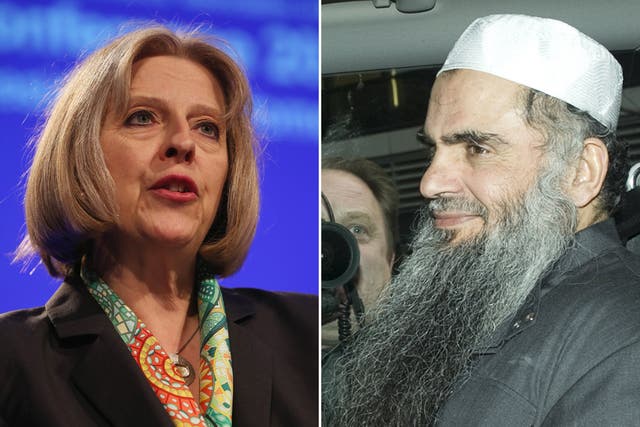 Theresa May described Qatada as "a dangerous man, a suspected terrorist, who is accused of serious crime in his home country of Jordan"