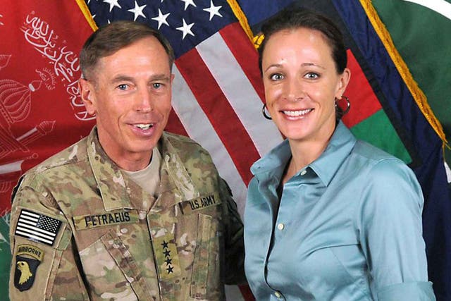 General Petraeus with Paula Broadwell. He quit over their affair