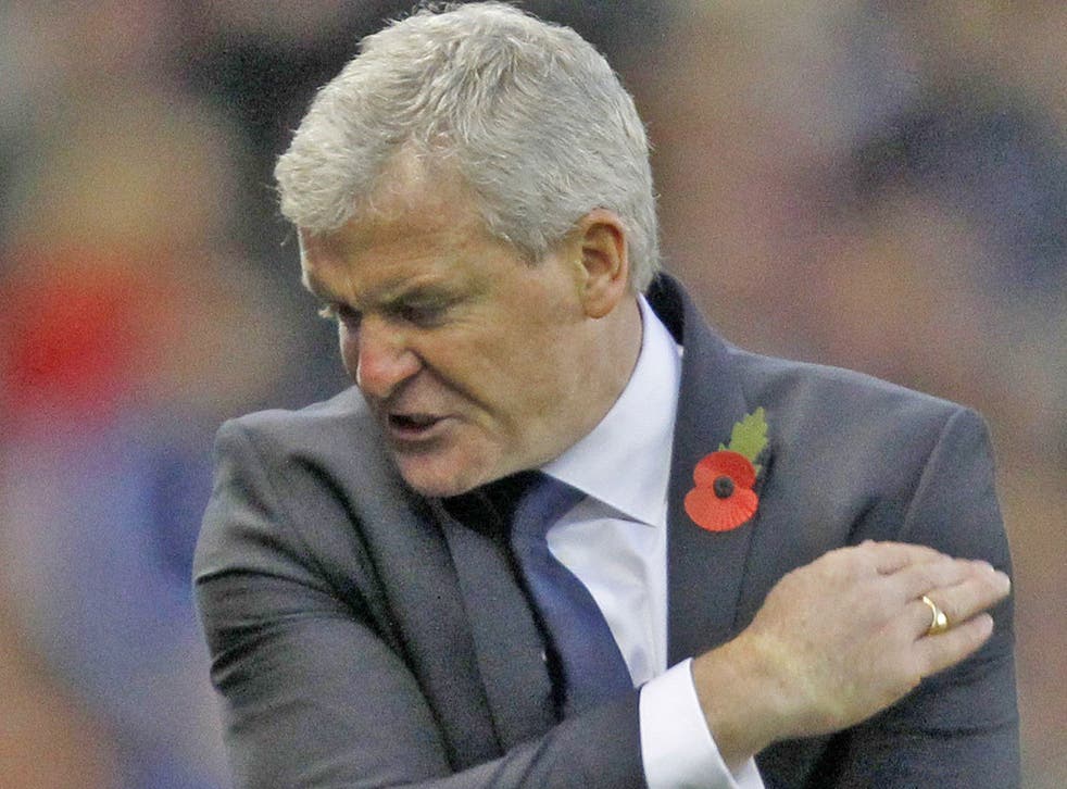 Mark Hughes cannot disguise his frustration against Stoke