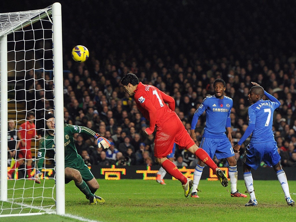 Match Report Liverpool S Luis Suarez Proves A Man Apart As Chelsea Lose Ground At The Top The Independent
