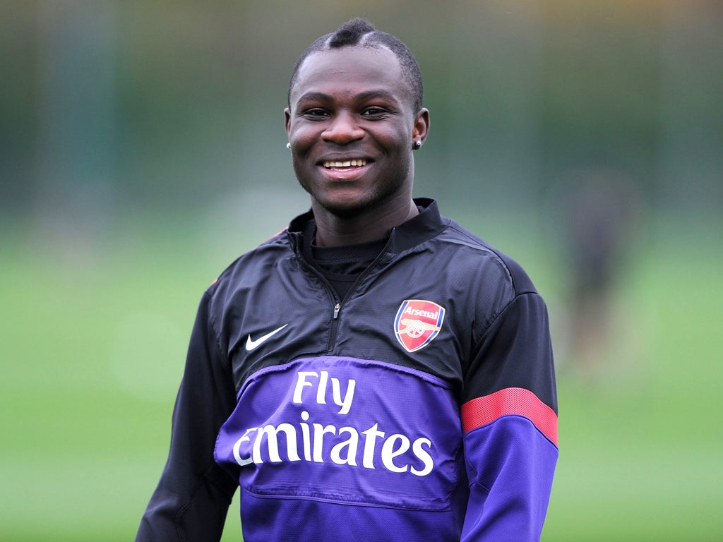 Frimpong has made two appearances for the Gunners this term