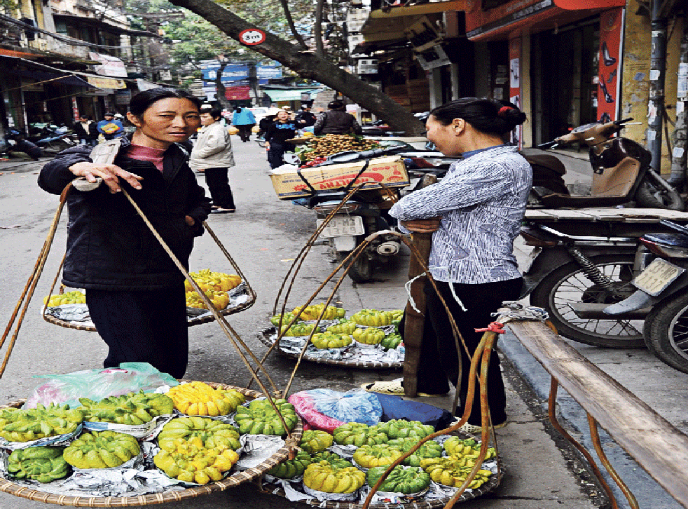 The flavour of the streets: fruit vendors in Hanoi