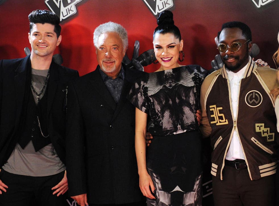 The Voice judges are back: (from left) Danny O'Donoghue, Tom Jones, Jessie J and Will.I.Am who are to be reunited when the series returns to BBC1 next year.