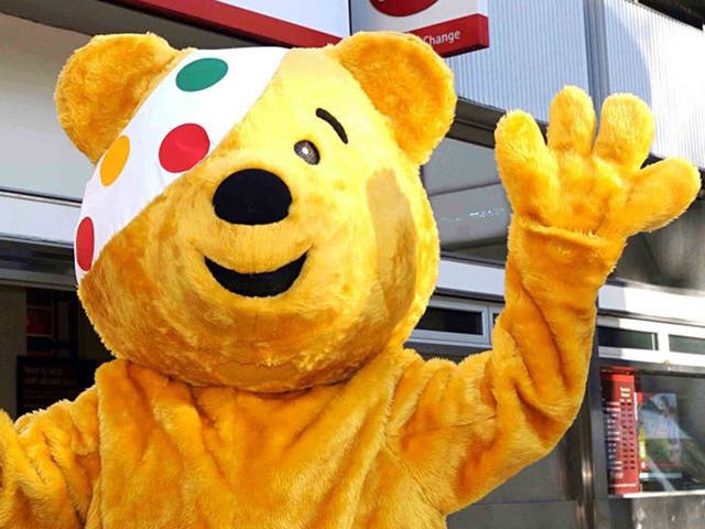 The telethon, with its bandaged mascot Pudsey Bear, will be presented on Friday by Sir Terry Wogan