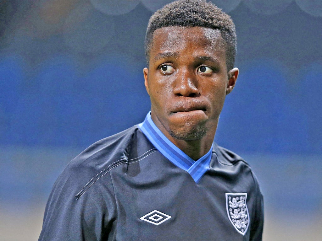 Hodgson said that he had been given assurances by Wilfred Zaha
that he will stick with England