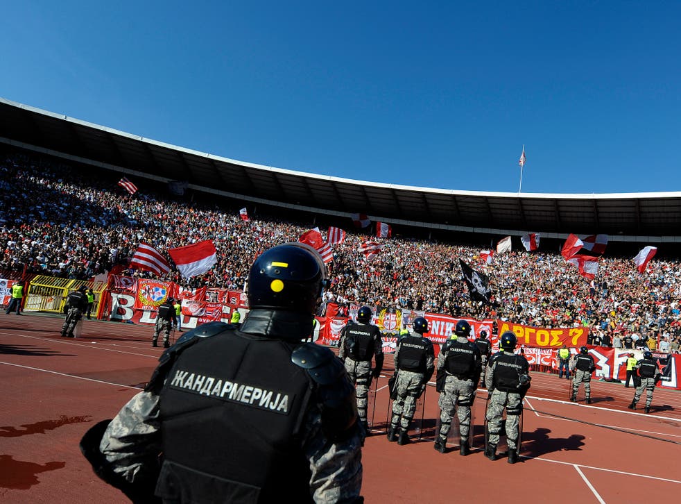 The derby on Saturday is likely to be played under tight security monitored by mounted and riot police amid fears of crowd trouble, which has plagued Serbian soccer in the past 20 years