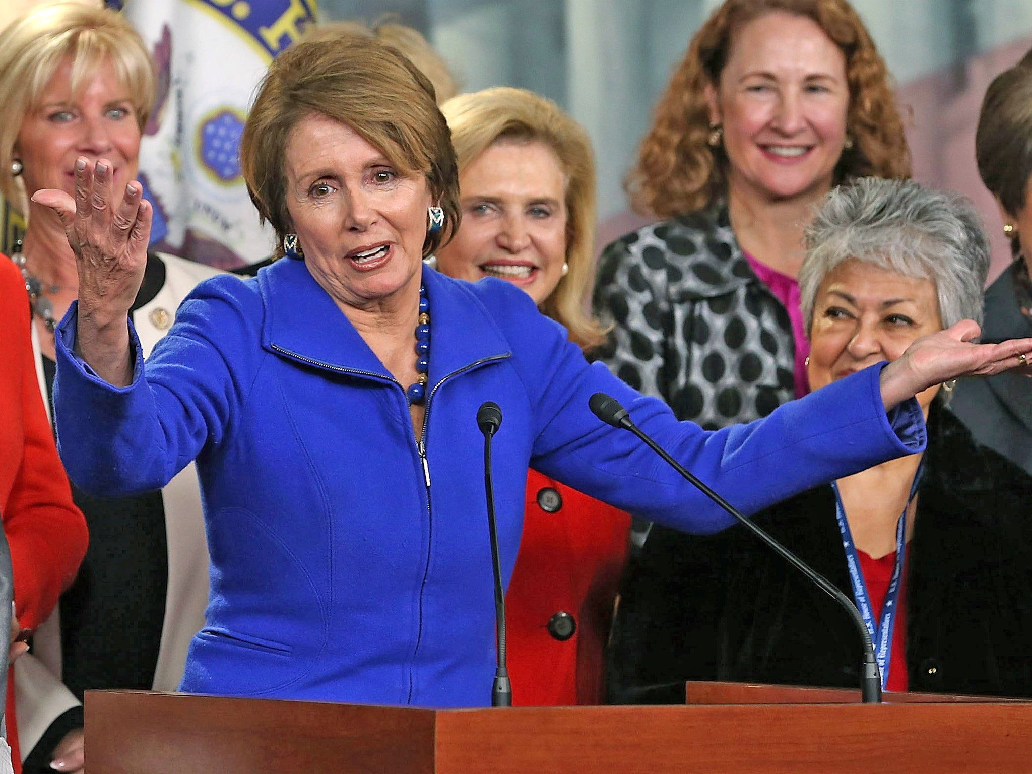Nancy Pelosi is likely to resist cuts to social programmes