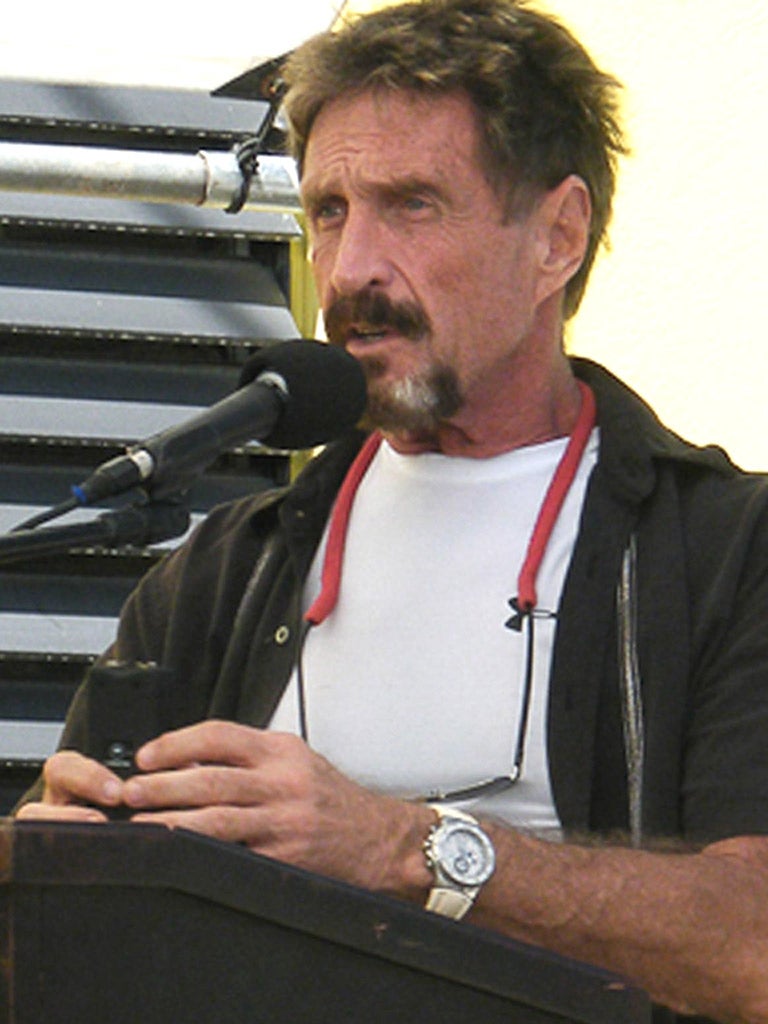 John McAfee: 'I have modified my appearance in a radical fashion'