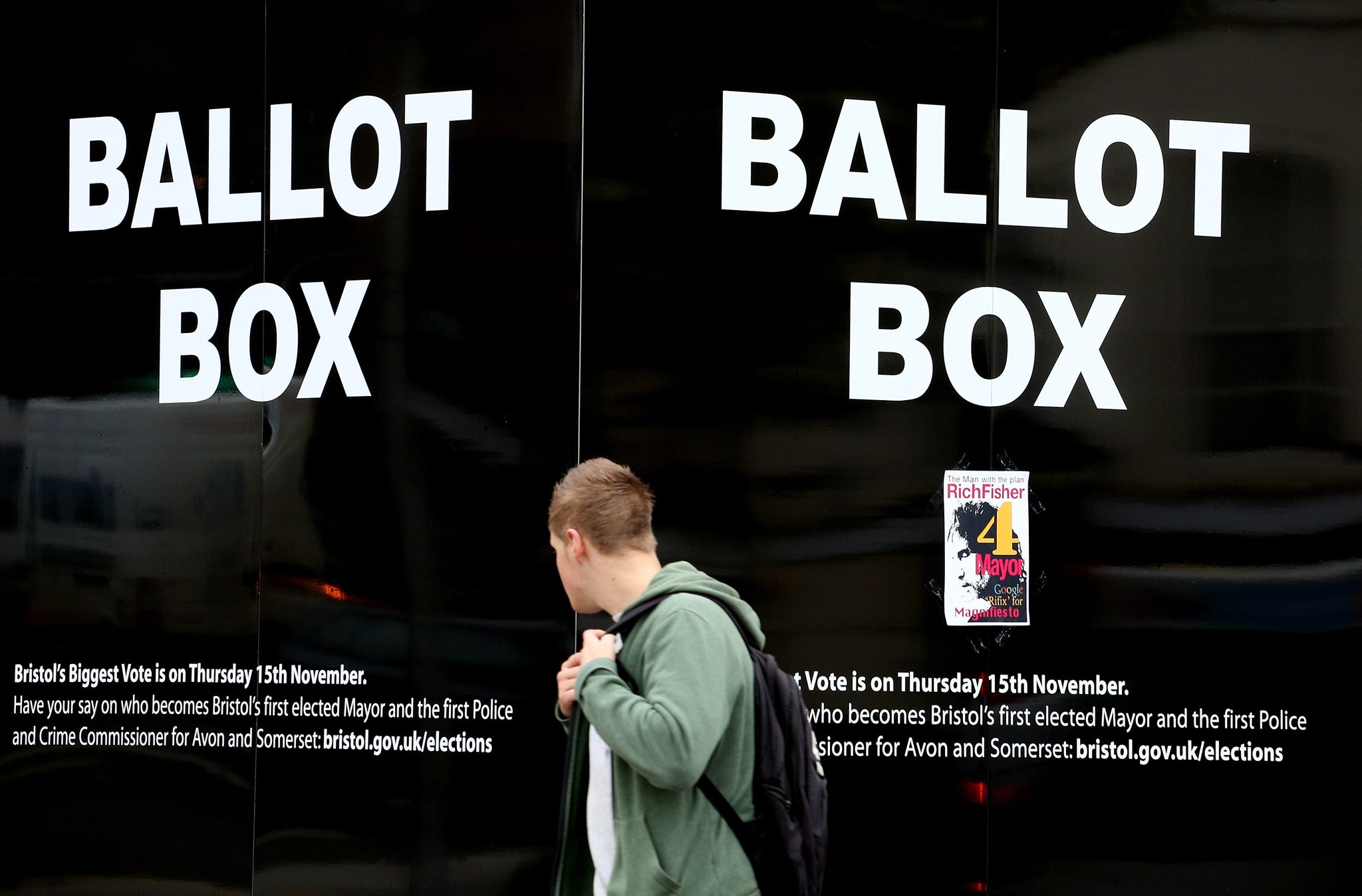 Even giant Ballot Boxes couldn't entice the public to vote at some polling stations