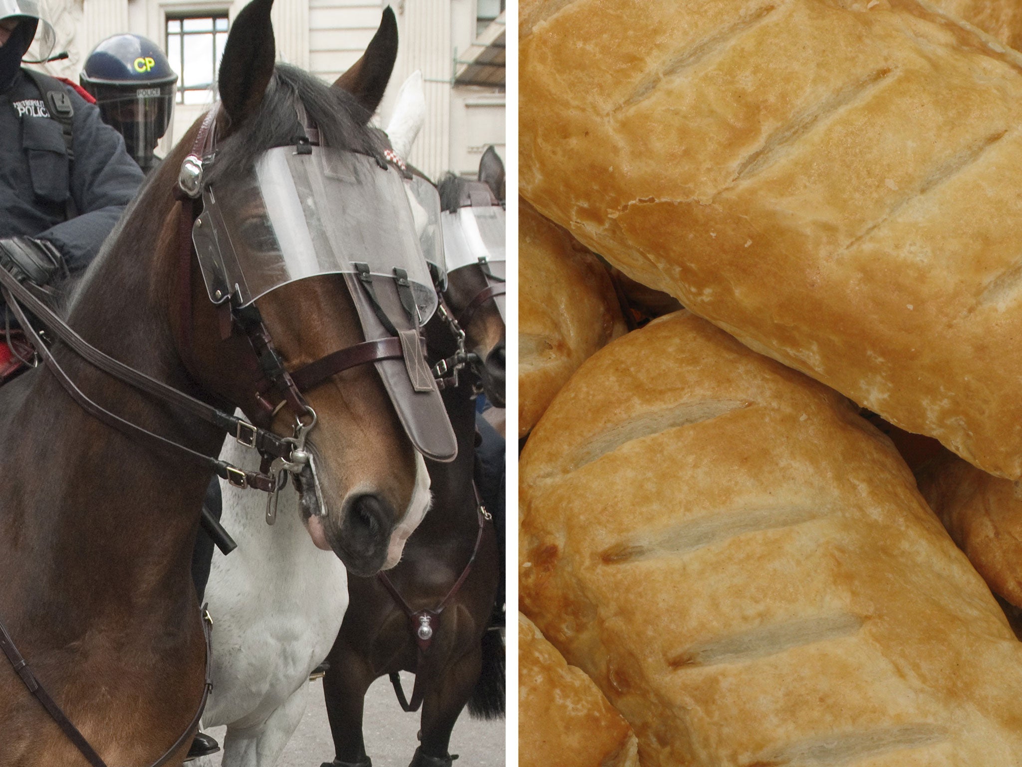 Francis Kelly, was arrested for attempting to share the pastry with the animal because police didn’t want the horse to eat it
