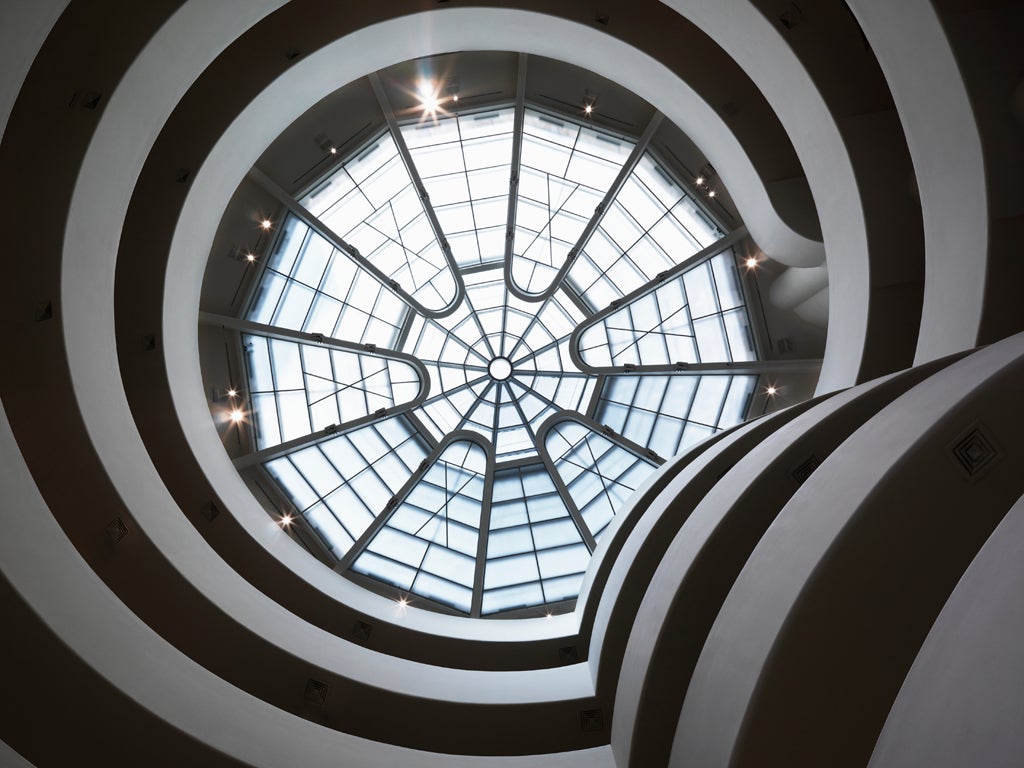 Light fantastic: the stunning Guggenheim ceiling