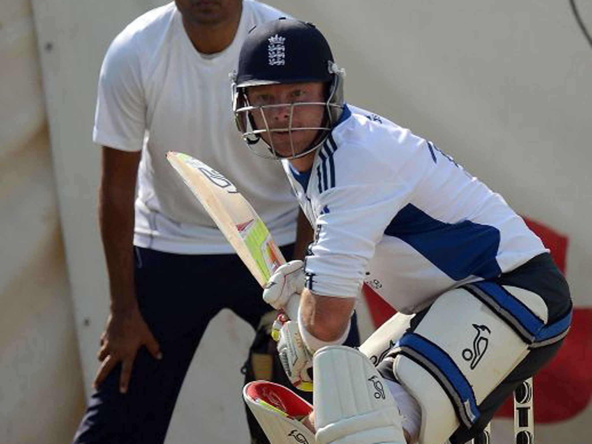 Ian Bell in training this week. It didn't help him escape an embarrassing Golden Duck