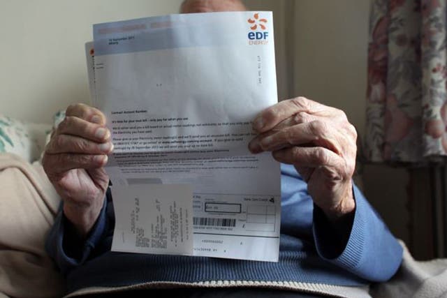 Older people on fixed incomes can struggle to meet the rising cost of their fuel bills