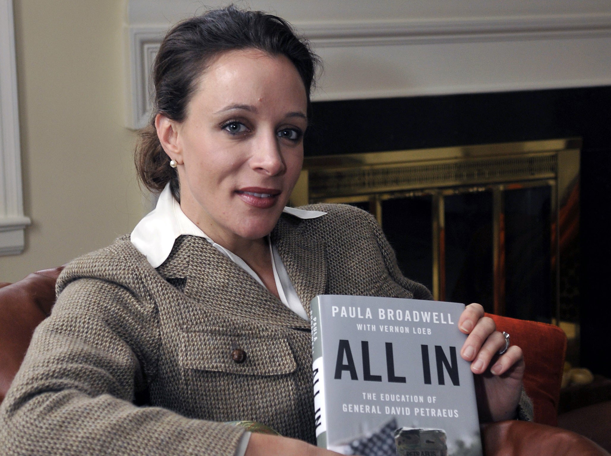 Paula Broadwell, with her book on Petraeus