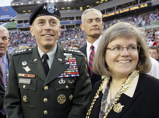 David Petraeus with his wife, Holly