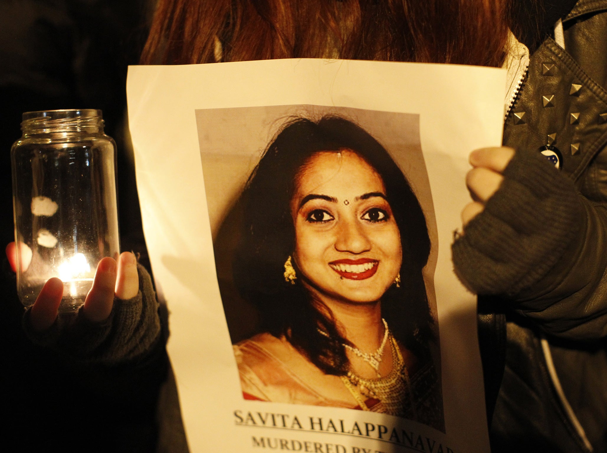 Vigils were held for Savita Halappanavar who died in Galway from blood poisoning after a miscarriage at 17 weeks