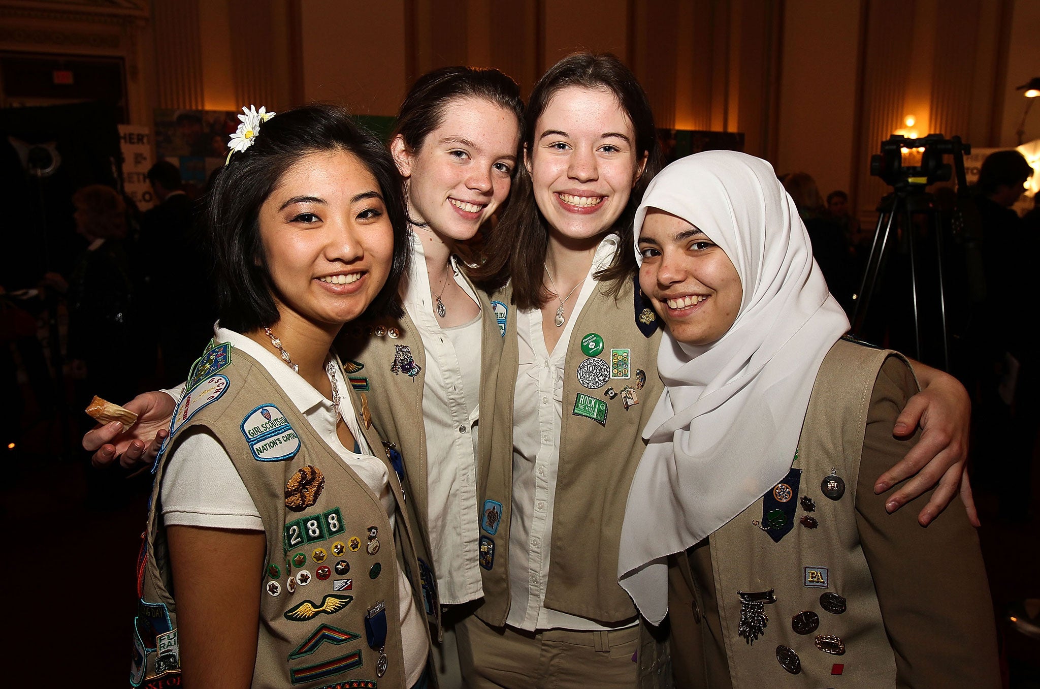 Girl Scouts attend Girl Scouts At 100 on February 1, 2012 in Washington, DC.