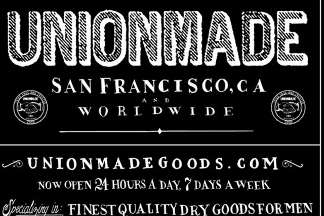 American fashion brand Unionmade is actually not union-made