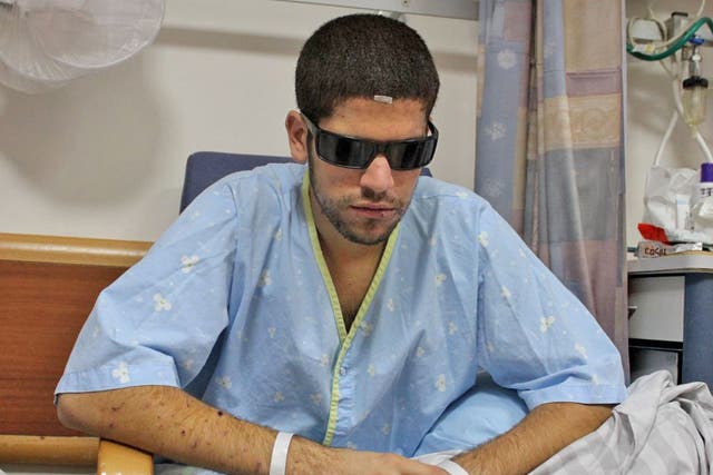 Shimon Alankri was injured by a rocket on patrol near Gaza