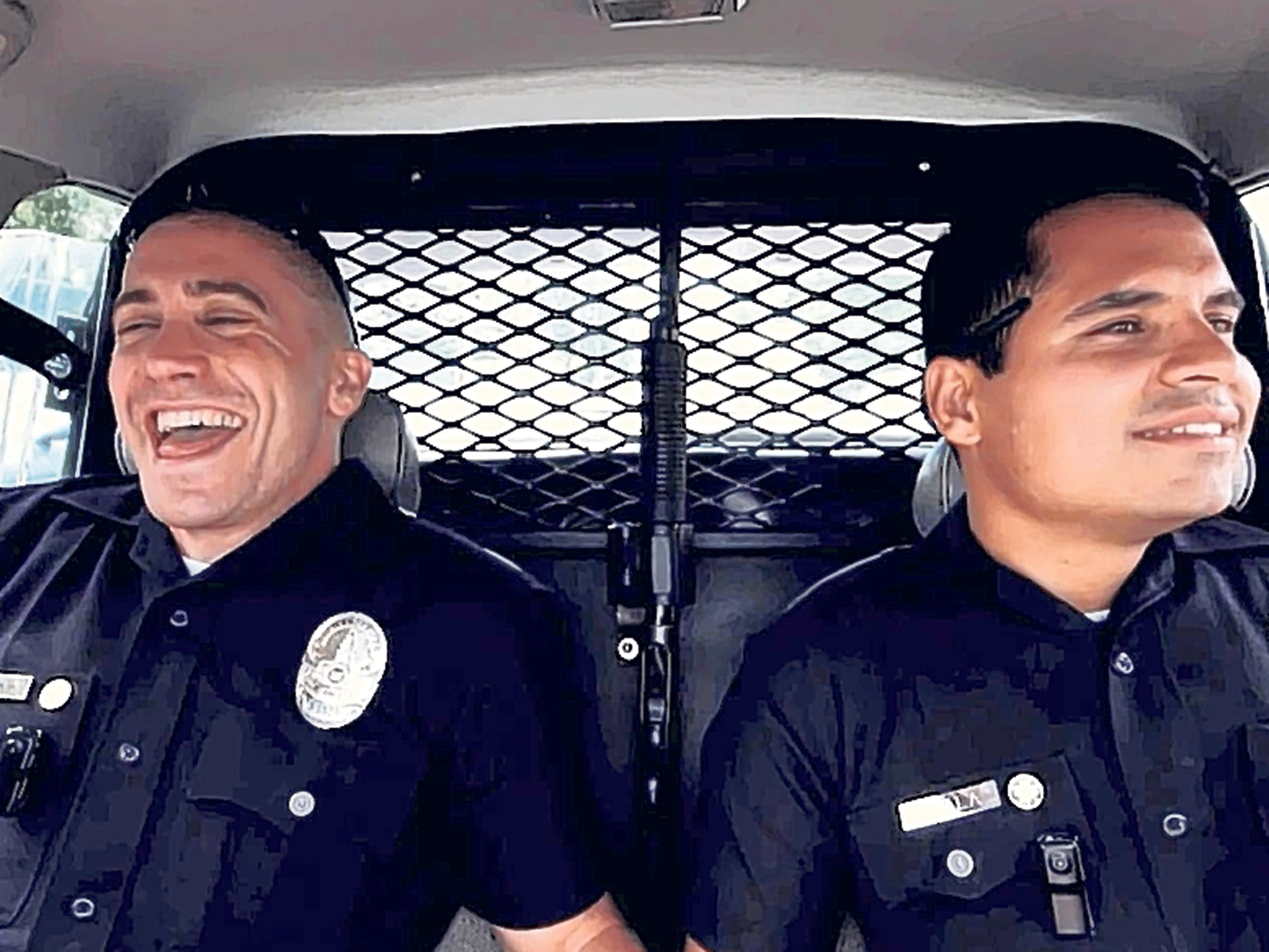 Good cop, good cop: Jake Gyllenhaal and Michael Pena play two LAPD officers, who try to do the best job they can under trying conditions