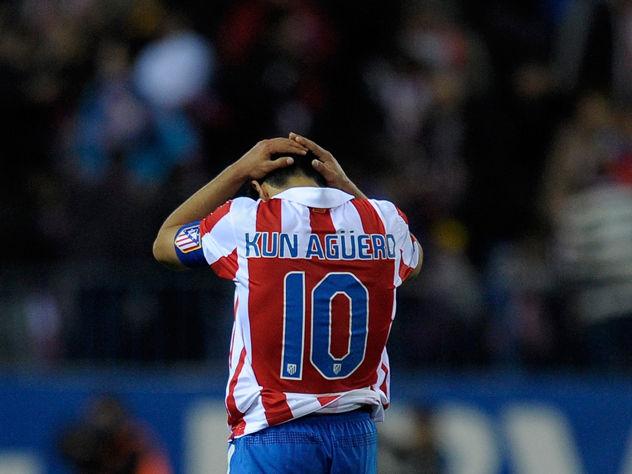 Sergio Aguero spent five years with Atletico Madrid beat failed to secure victory over rivals Real Madrid