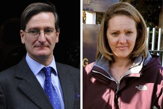 Attroney General Dominic Grieve, left, and Danny Nightingale's wife Sally, who has been campaigning for a review of her husband's sentence