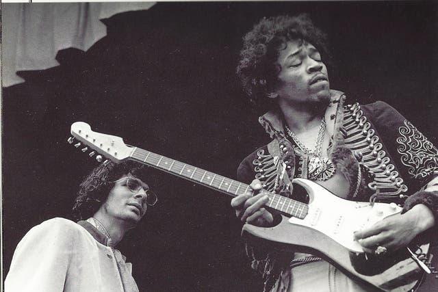 Jimi Hendrix playing his "favourite" Fender Stratocaster